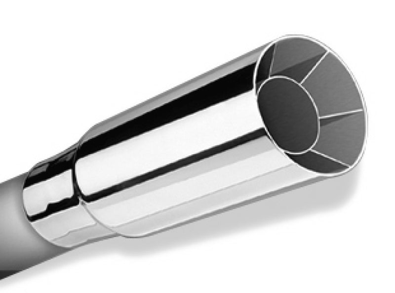 Borla Universal Polished Tip Single Round Intercooled (inlet 2 1/2in. Outlet 2 1/2in) - DTX Performance