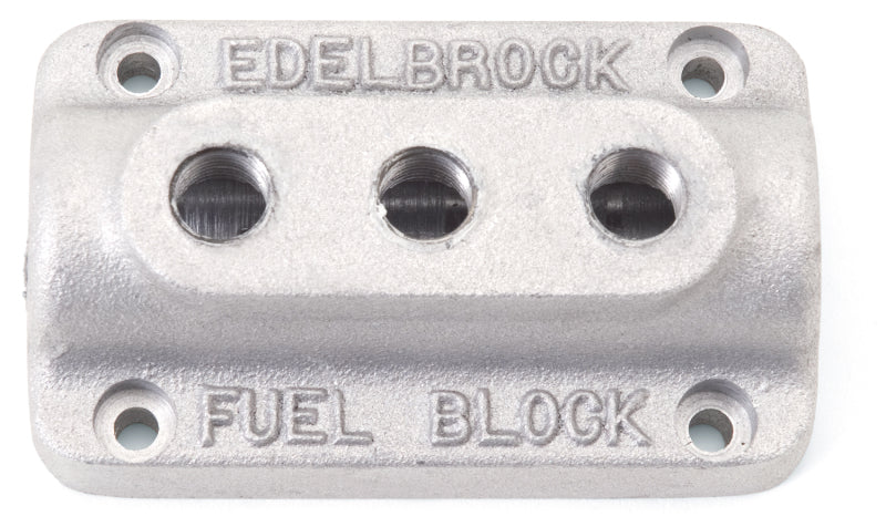 Edelbrock Fuel Block Triple As Cast - DTX Performance