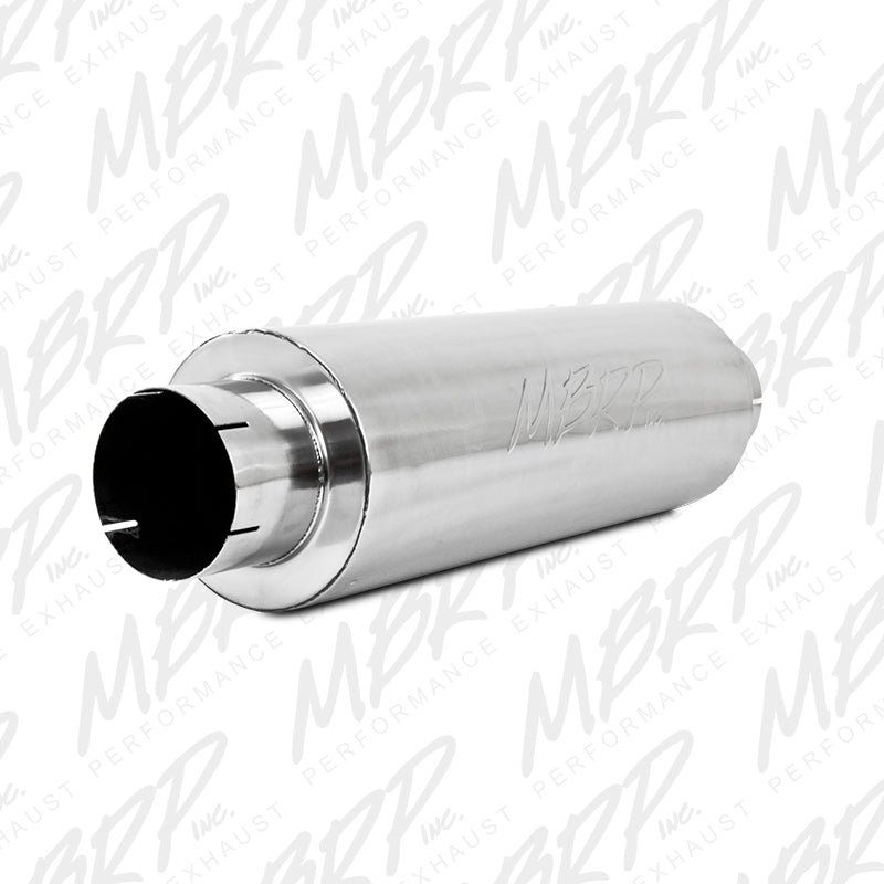 MBRP Universal Quiet Tone Muffler 5in Inlet /Outlet 8in Dia Body 31in Overall - DTX Performance