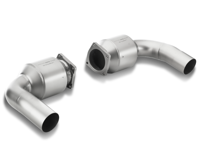 Akrapovic 10-13 Porsche 911 Turbo/Turbo S (997) Link Pipe Set w/ Cat (Titanium) - DTX Performance