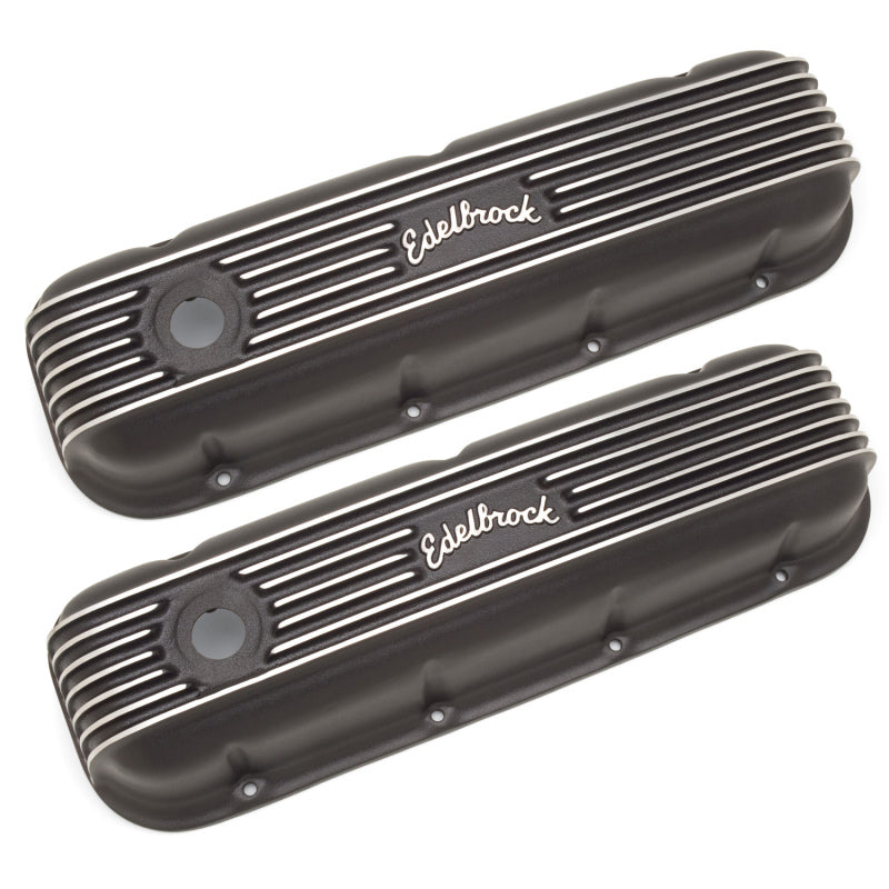 Edelbrock Valve Cover Classic Series Chevrolet 1965 and Later 396-502 V8 Black - DTX Performance