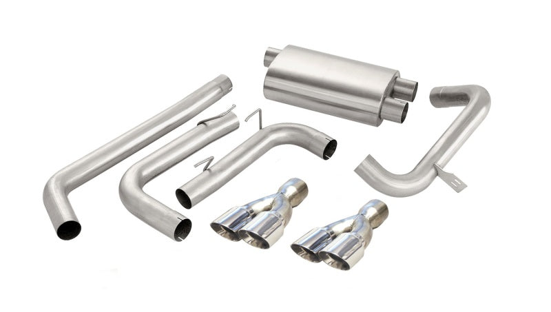 Corsa 98-02 Chevrolet Camaro Convertible Z28 5.7L V8 LS1 Polished Sport Cat-Back Exhaust - DTX Performance