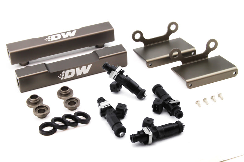 DeatschWerks 04-06 Subaru STI/LGT Side Feed to Top Feed Fuel Rail Conv Kit w/ 1200cc Injectors - DTX Performance