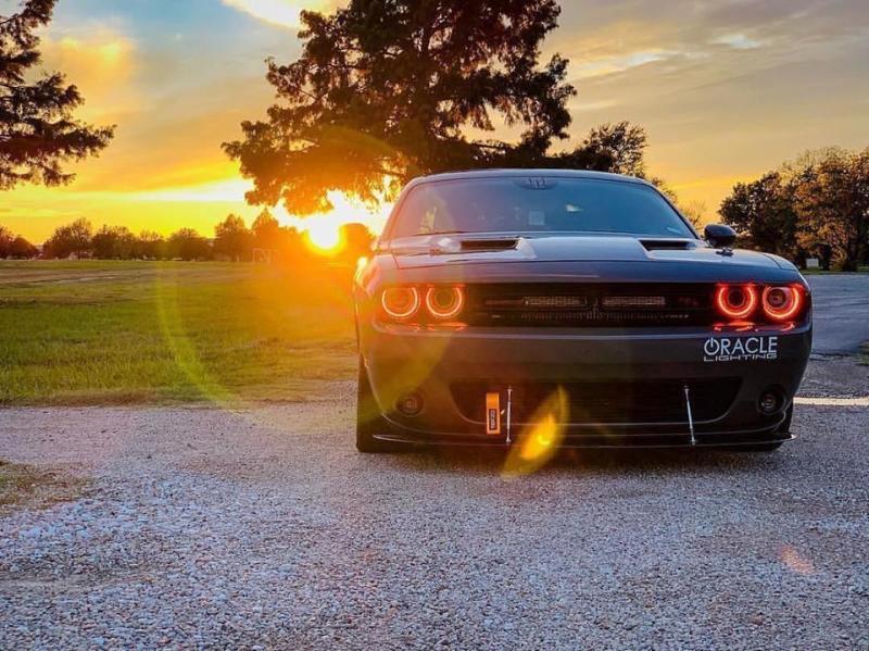 Oracle 15-21 Dodge Challenger RGB+W Headlight DRL Upgrade Kit - ColorSHIFT w/ Simple Controller - DTX Performance