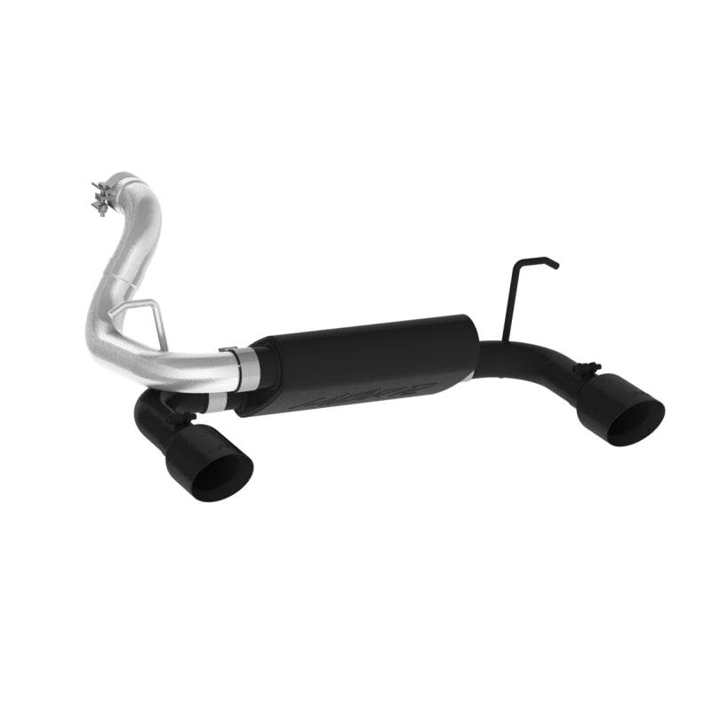 MBRP 2018+ Jeep Wrangler (JL) 3.6L V6 Dual Rear Exit Axle Back BLK Exhaust System - DTX Performance