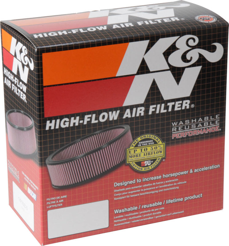 K&N Custom Round Filter 5-1/8in FLG / 9in OD x 4-1/8in HW/VENT - DTX Performance