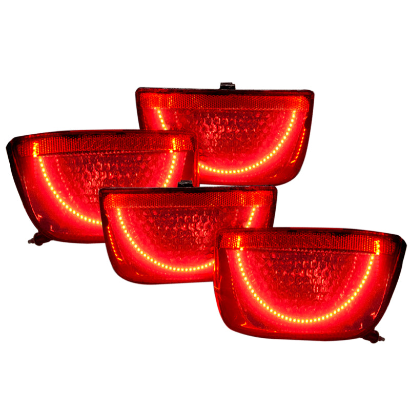 Oracle 10-13 Chevrolet Camaro LED Afterburner Tail Light Halo Kit - Red - DTX Performance