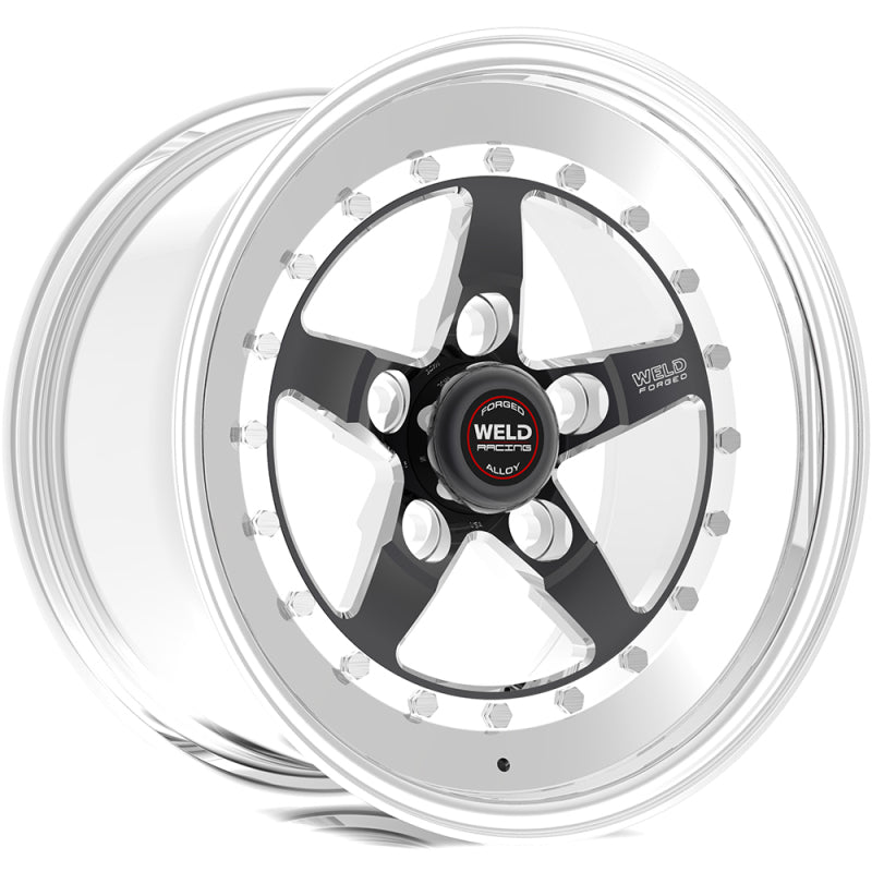 Weld Weldstar 15x9 / 5x4.75 BP / 4.5in. BS Black Wheel - Non-Beadlock - DTX Performance