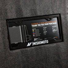 Load image into Gallery viewer, Mishimoto Universal Carbon Fiber Intercooler - Gloss Tanks - 525mm Black Core - S-Flow - BL V-Band - DTX Performance