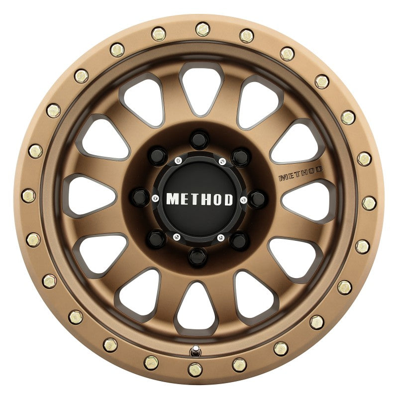 Method MR304 Double Standard 17x8.5 0mm Offset 8x6.5 130.81mm CB Method Bronze Wheel - DTX Performance