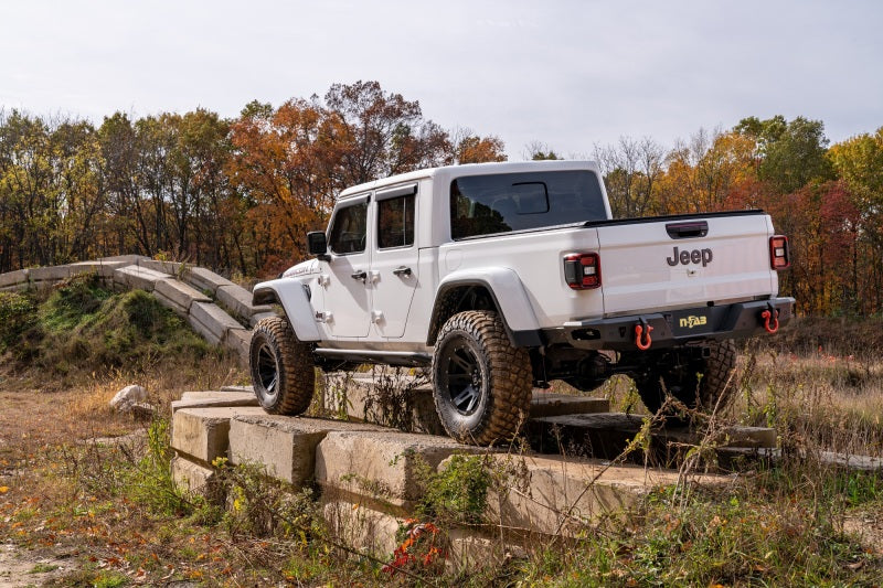 N-Fab Trail Slider Steps 2020 Jeep Wrangler Gladiator JT 4 Door All Beds - SRW - Textured Black - DTX Performance