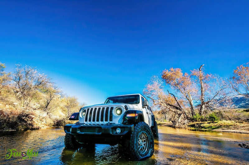 Oracle Oculus Bi-LED Projector Headlights for Jeep JL/Gladiator JT - Matte Black - 5500K - DTX Performance