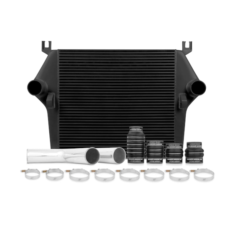 Mishimoto 03-07 Dodge 5.9L Cummins Intercooler Kit w/ Pipes (Black) - DTX Performance