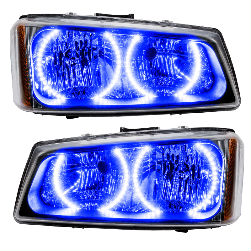 Oracle Lighting 03-06 Chevrolet Silverado Pre-Assembled LED Halo Headlights -Blue - DTX Performance