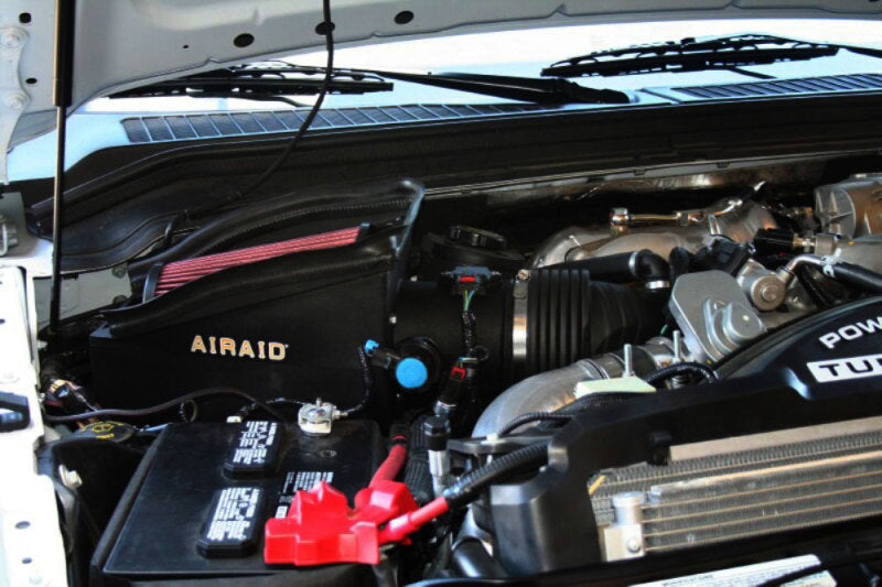 Airaid 08-10 Ford F-250/350 6.4L Power Stroke DSL MXP Intake System w/o Tube (Dry / Red Media) - DTX Performance