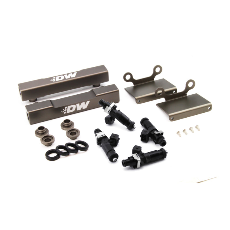 DeatschWerks 04-06 Subaru STI/LGT Side Feed to Top Feed Fuel Rail Conv Kit w/ 1200cc Injectors - DTX Performance