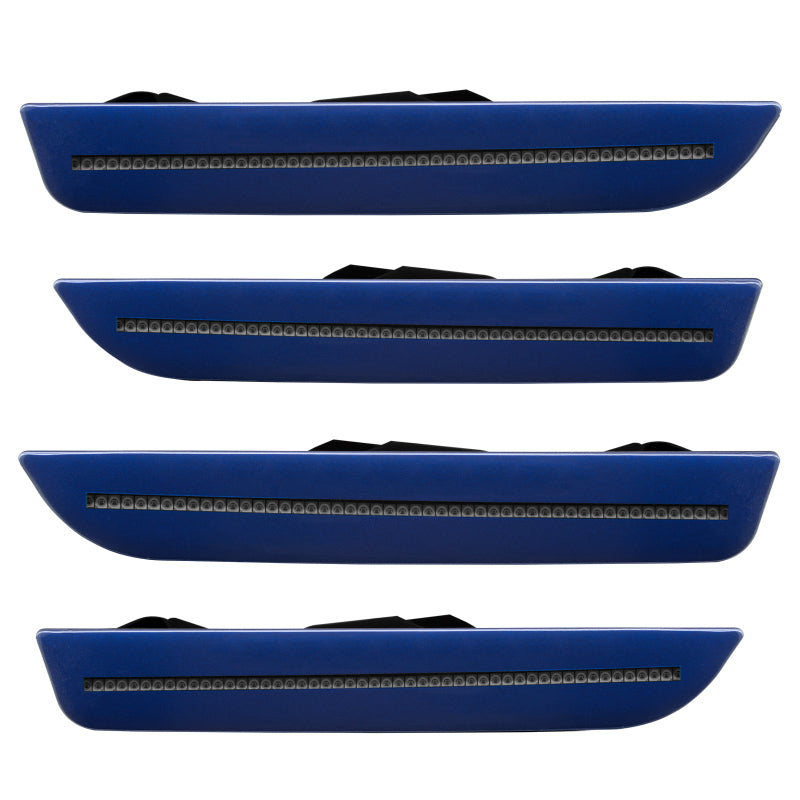 Oracle 10-14 Ford Mustang Concept Sidemarker Set - Tinted - Deep Impact Blue Metallic (J4) - DTX Performance