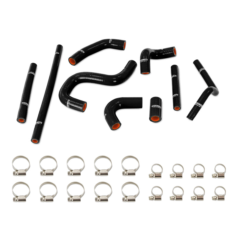 Mishimoto 96-02 Toyota 4Runner 3.4L (w/ Rear Heater) Silicone Heater Hose Kit - Black - DTX Performance