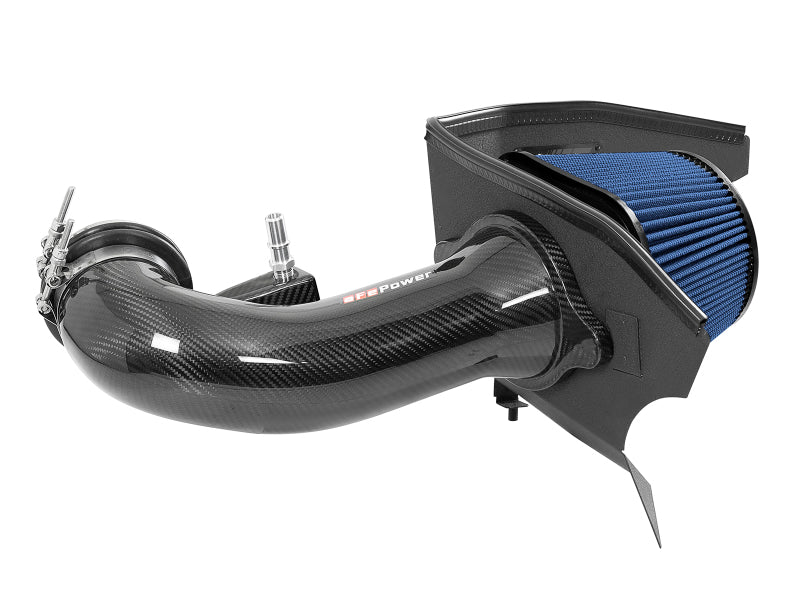 aFe 19-20 GM Trucks 5.3L/6.2L Track Series Carbon Fiber Cold Air Intake System With Pro 5R Filters - DTX Performance