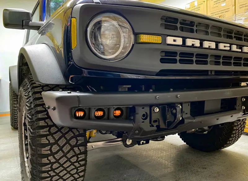 Oracle High 21-22 Ford Bronco Triple LED Fog Light kit for Steel Bumper - DTX Performance