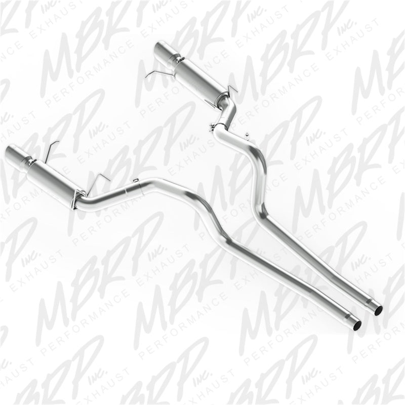 MBRP 11-14 Ford Mustang GT 5.0L Dual Split Rear Race Version AL 3in Cat Back Exhaust System - DTX Performance