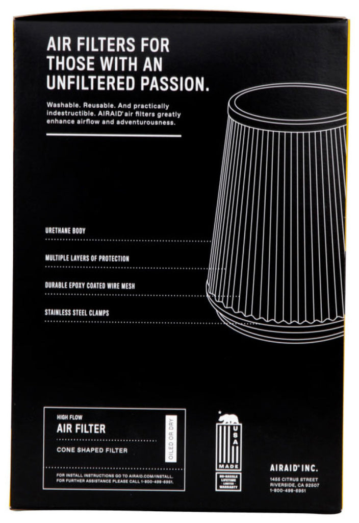 Airaid Universal Air Filter - Cone 3.5 x 8.5/5.25 x 6/3.75 x 5.25 - DTX Performance