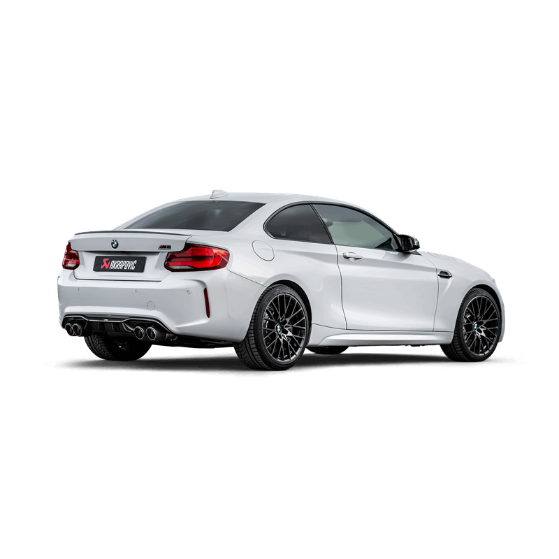 Akrapovic 2018+ BMW M2 Competition/M2 CS (F87N) Slip-On Line (Titanium) w/Carbon Fiber Tips - DTX Performance