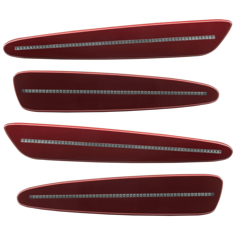 Oracle 05-13 Chevrolet Corvette C6 Concept Sidemarker Set - Clear - Monterey Red (301N) - DTX Performance