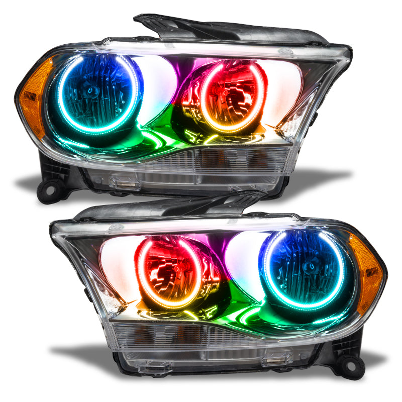 Oracle 11-13 Dodge Durango SMD HL Halogen - Chrome - ColorSHIFT w/o Controller - DTX Performance