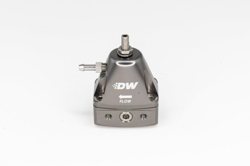 DeatschWerks DWR1000iL In-Line Adjustable Fuel Pressure Regulator - Titanium - DTX Performance