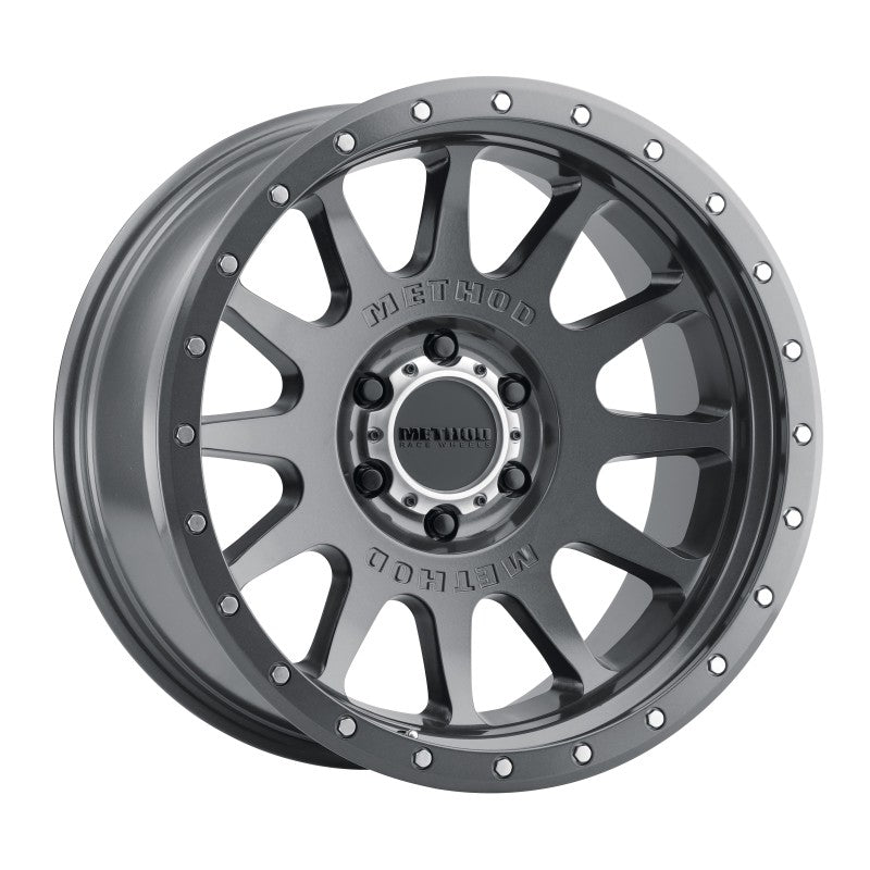 Method MR605 NV 20x10 -24mm Offset 6x5.5 106.25mm CB Gloss Titanium Wheel - DTX Performance