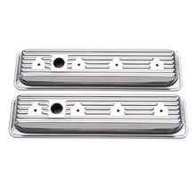 Load image into Gallery viewer, Edelbrock Valve Cover Signature Series Chevrolet 1987-1995 262-400 CI V8 Low Chrome - DTX Performance