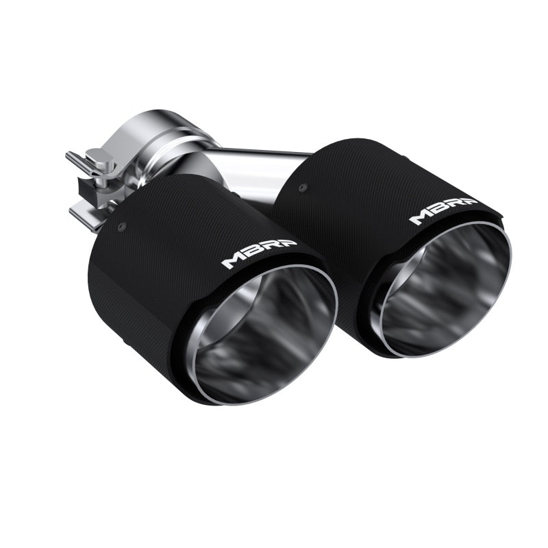 MBRP Universal Carbon Fiber Dual Tip 4in OD/2.5in Inlet - DTX Performance