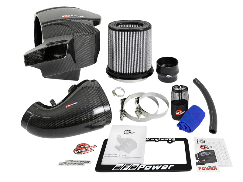 aFe Momentum Carbon Fiber CAIS w/ Pro Dry S Filter 12-19 Jeep Grand Cherokee SRT8 (WK2) V8-6.4L - DTX Performance