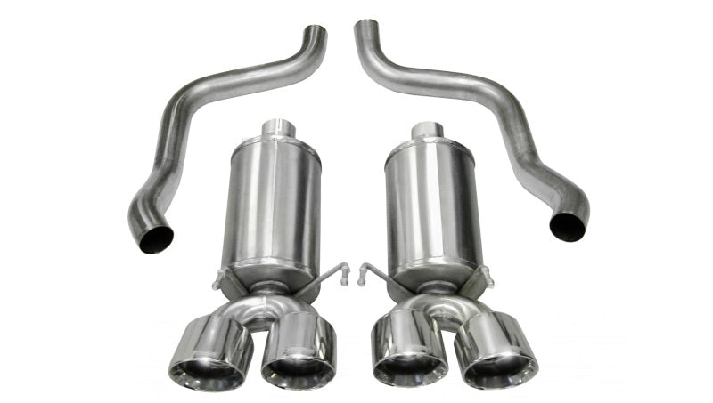 Corsa 09-13 Chevrolet Corvette C6 6.2L V8 Polished Xtreme Axle-Back Exhaust - DTX Performance