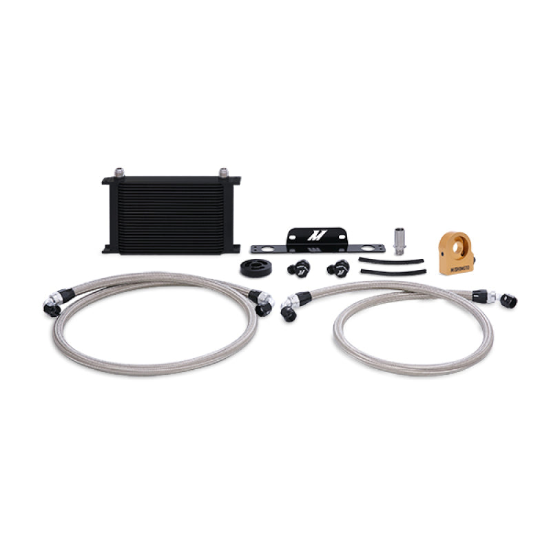 Mishimoto 10-15 Chevrolet Camaro SS Thermostatic Oil Cooler Kit - Black - DTX Performance