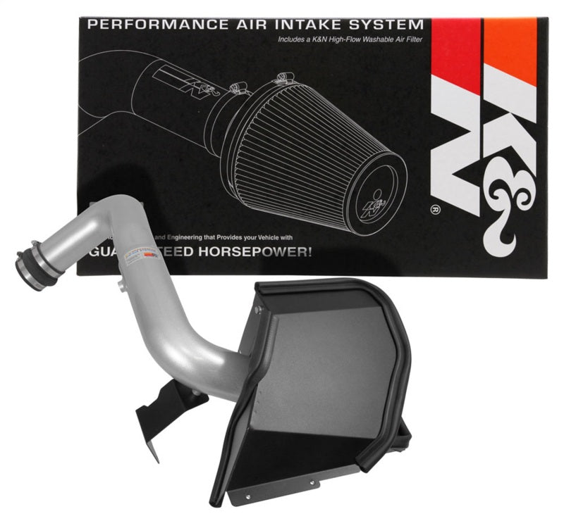 K&N 14-16 Kia Forte Coup L4-1.6L F/I Silver Typhoon Short Ram Intake - DTX Performance