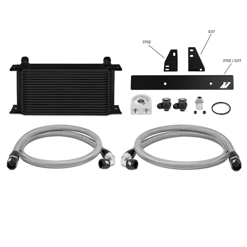 Mishimoto 09+ Nissan 370Z / 08+ Infiniti G37 (Coupe Only) Oil Cooler Kit - Black - DTX Performance