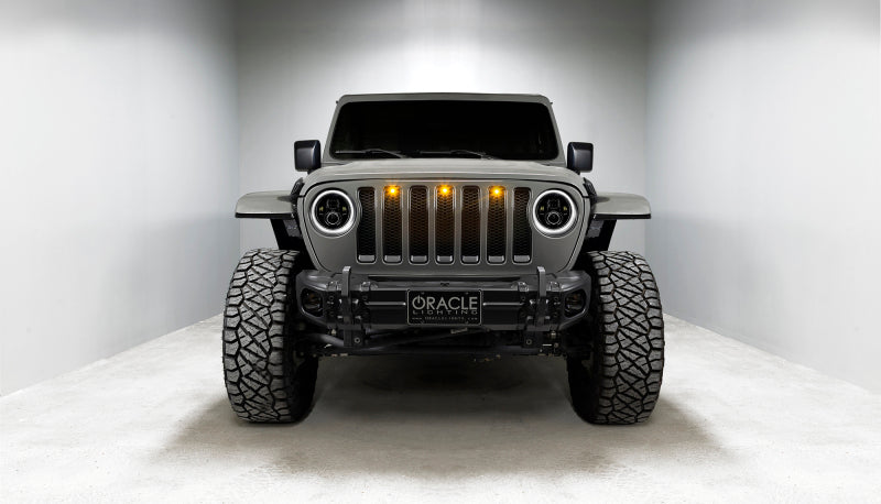 Oracle Jeep Wrangler JL/Gladiator JT 7in. High Powered LED Headlights (Pair) - White - DTX Performance