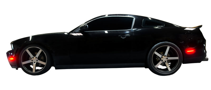 Oracle 10-14 Ford Mustang Concept Sidemarker Set - Tinted - Ebony/Black (UA) - DTX Performance