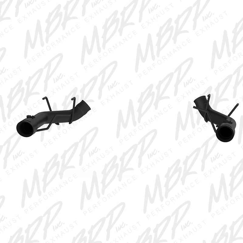 MBRP 2011-2014 Ford Mustang GT 3in Dual Axle Back Muffler Delete - Black - DTX Performance