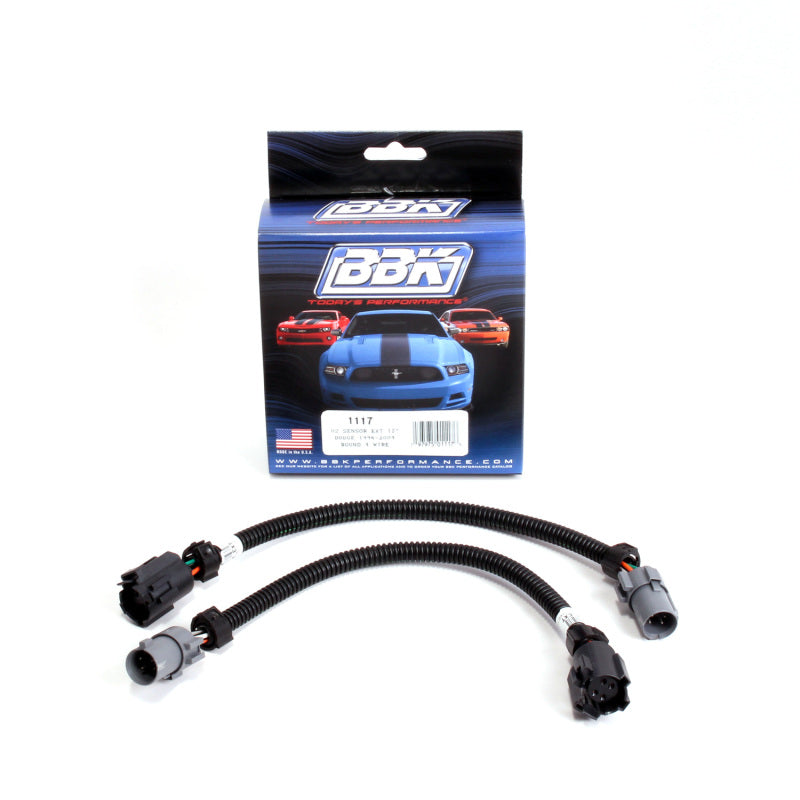 BBK 96-04 Dodge 4 Pin Round Style O2 Sensor Wire Harness Extensions 12 (pair) - DTX Performance