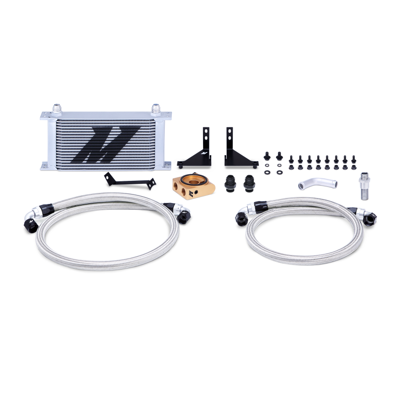 Mishimoto 14-16 Ford Fiesta ST Thermostatic Oil Cooler Kit - Silver - DTX Performance