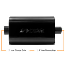 Load image into Gallery viewer, Mishimoto Muffler with 2.5in Center Inlet/Outlet - Angled Tip - Black - DTX Performance