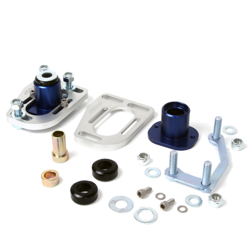 BBK 79-93 Mustang Caster Camber Plate Kit - Silver Anodized Finish - DTX Performance