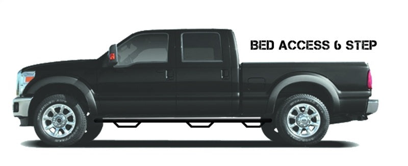 N-Fab Nerf Step 14-17 Chevy-GMC 1500 Crew Cab 5.7ft Bed - Gloss Black - Bed Access - 3in - DTX Performance