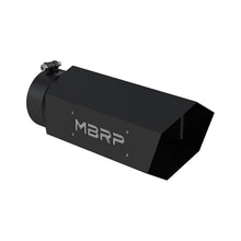 Load image into Gallery viewer, MBRP Universal Hex Tip 5in Inlet 16in Length w/ Logo - Black Coated - DTX Performance