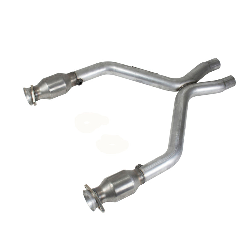 BBK 11-14 Mustang 3.7 V6 Short Mid X Pipe With Catalytic Converters 2-1/2 For BBK Long Tube Headers - DTX Performance