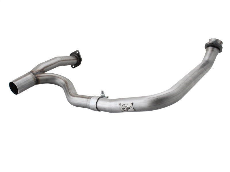 aFe Twisted Steel Y Pipe 2-2.5in SS Exhaust 12-17 Jeep Wrangler Unlimited V6-3.6L(4 Dr-Manual Trans) - DTX Performance