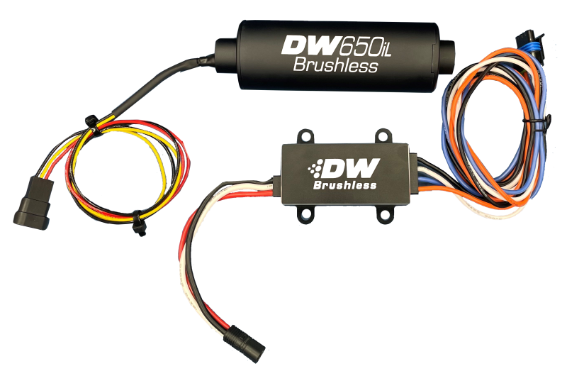 DeatschWerks DW650iL Series 650LPH In-Line External Fuel Pump w/ PWM Controller - DTX Performance